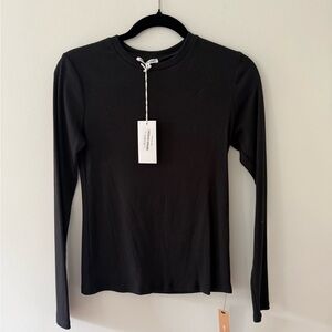Reformation Classic Black Long Sleeve Tee